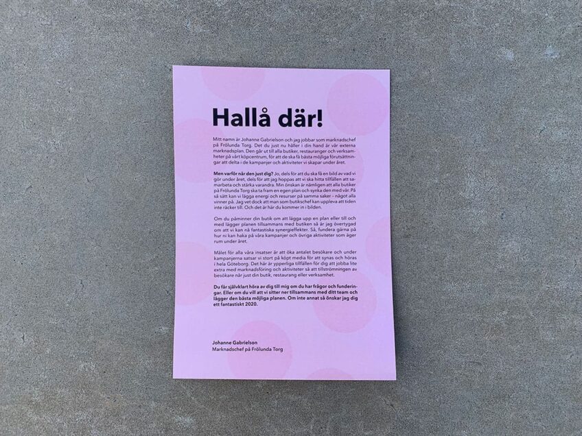 Tryck av produktblad